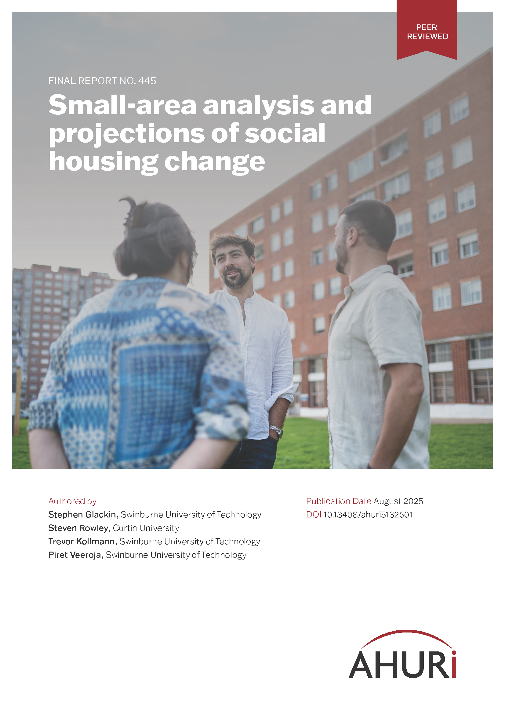 Report cover for AHURI Final Report 445