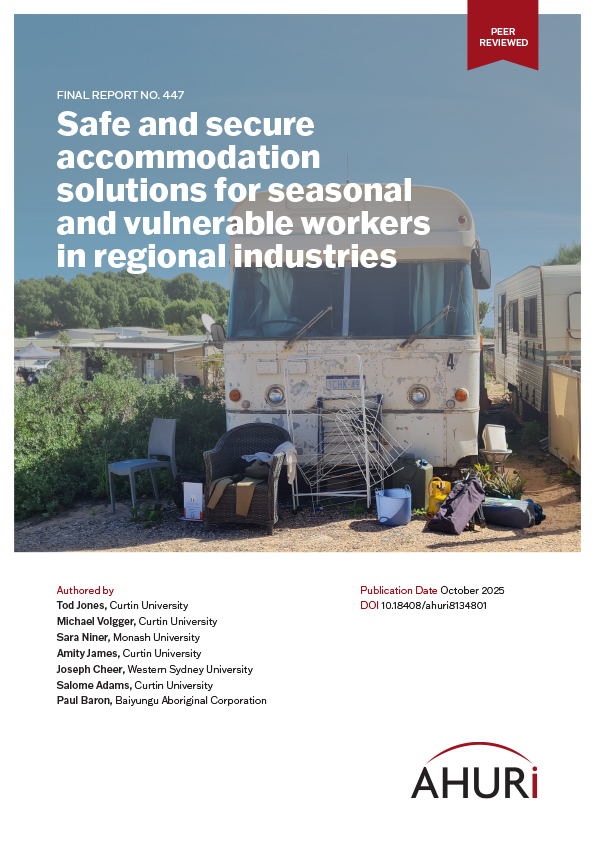 Cover for AHURI Final Report 447