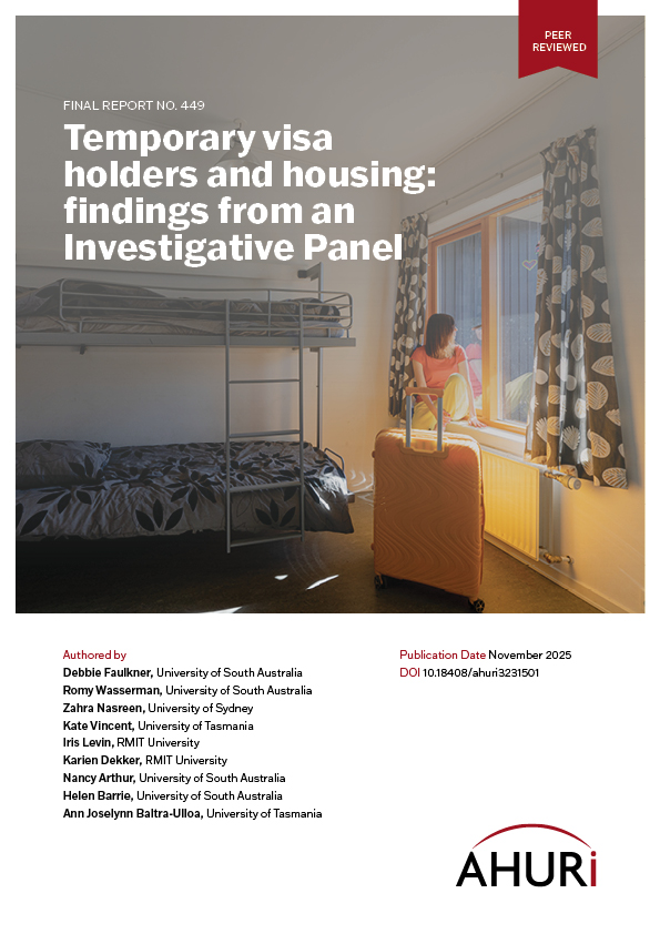 Report cover for AHURI Final Report 449