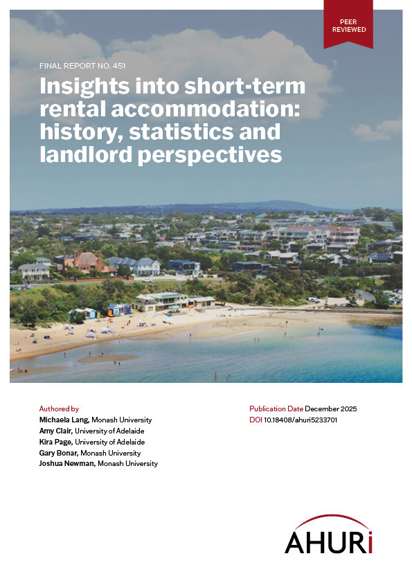 Report cover for AHURI Final Report 451