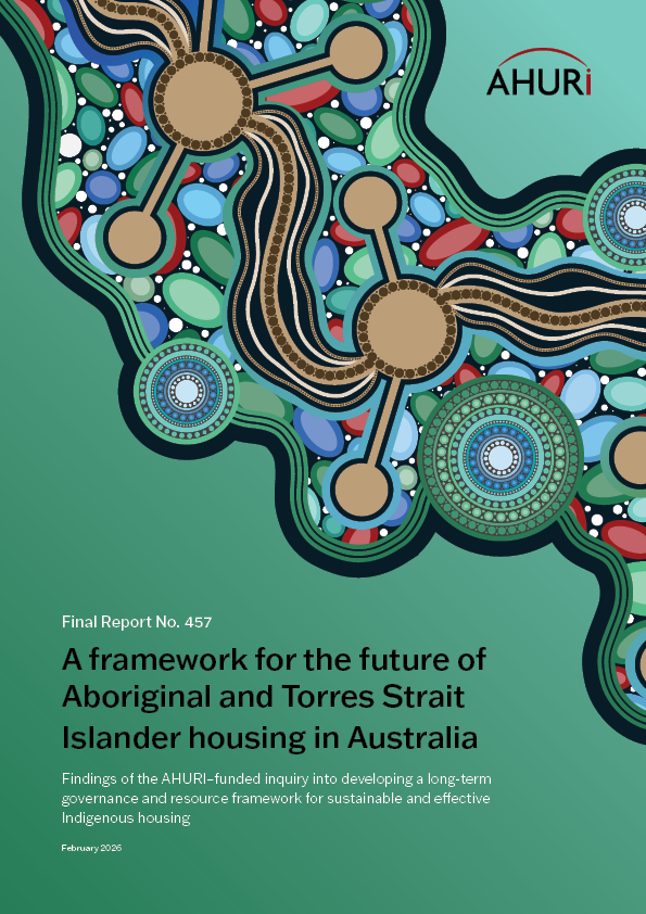 Report cover for AHURI Final Report 457