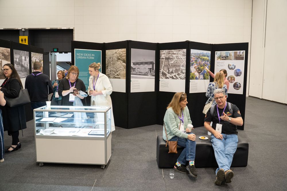 Display of the exhibition at the Australian Homelessness Conference, 2024, Adelaide, SA