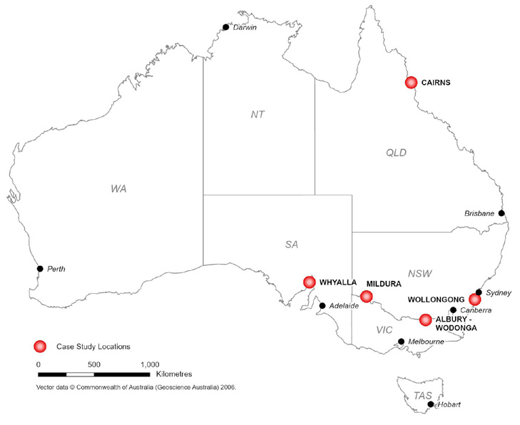 Location of FR 377 Case Studies