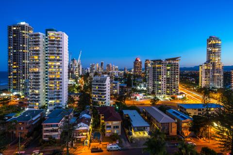 Skyline at night