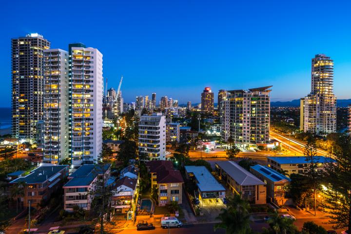Skyline at night