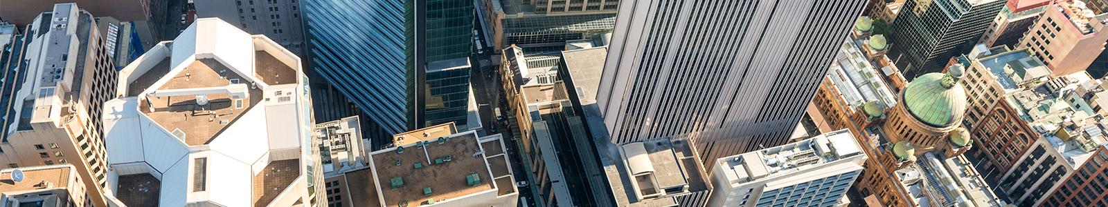 Sydney buildings from above