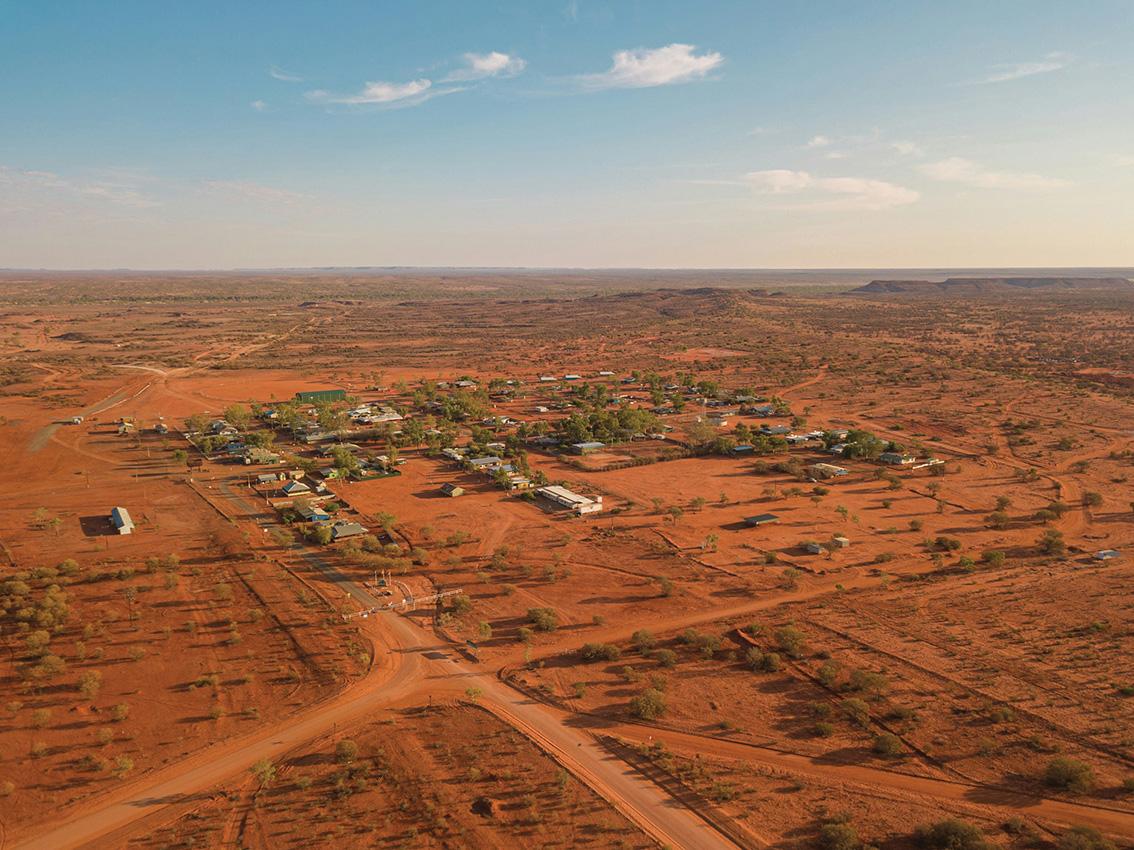 Wide aerial view of rural area of the Northern Territory, Australia